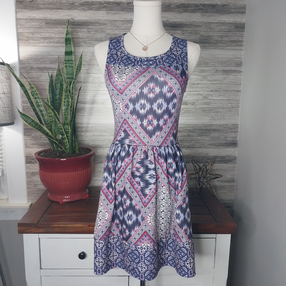 Xhilaration Dress Size xs tribal print